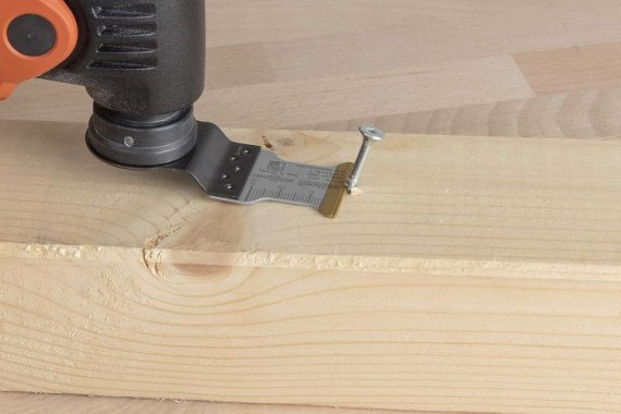 wolfcraft Tauchsägeblatt ˮExpertˮ HM TiN, STARLOCK-Aufnahme, Aluminium, Edelstahl, 4251000