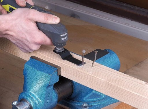 wolfcraft Tauchsägeblatt „PRO“ BiM, Universal-Aufnahme, Holz mit Nägeln, NE-Metalle, 3986000
