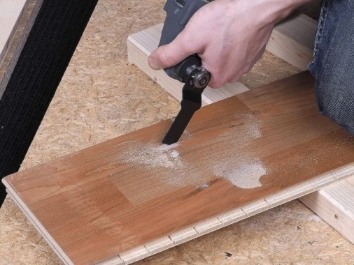 wolfcraft Tauchsägeblatt „PRO“ BiM, Universal-Aufnahme, Holz mit Nägeln, NE-Metalle, 3986000
