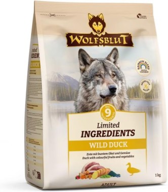 WOLFSBLUT Limited Ingredients Adult, Wild Duck, Trockenfutter, 1 kg, WB842235