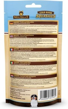 Preview: Wolfsblut Squashies, Cold River, Forellle und Süßkartoffeln, 100 g, WB785308