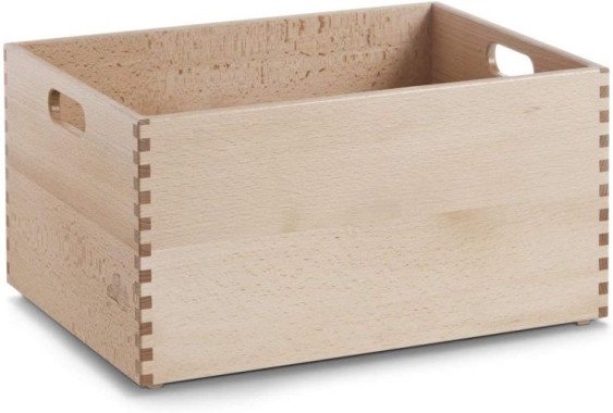 Zeller Allzweckkiste, Buche lackiert, 40 x 30 x 21 cm, 13309
