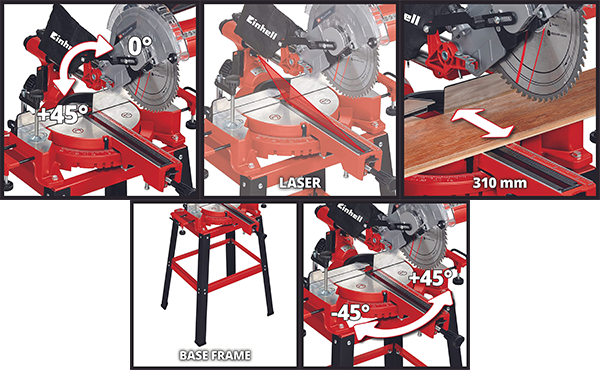 Hagebau Nadlinger - Einhell Zug-Kapp-Gehrungssäge TC-SM 2531/2 U 4300805