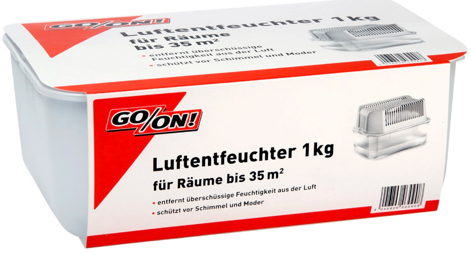 Hagebau Nadlinger - GO/ON Luftentfeuchter Komplett für Räume bis 35 m²,  inkl. 1kg Granulat, 030908