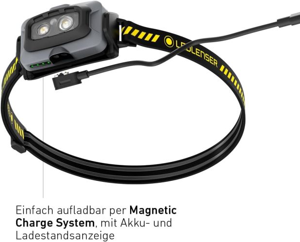 Hagebau Nadlinger - Ledlenser Stirnlampe HF4R Work, wasserdicht mit Rotlicht,  502793