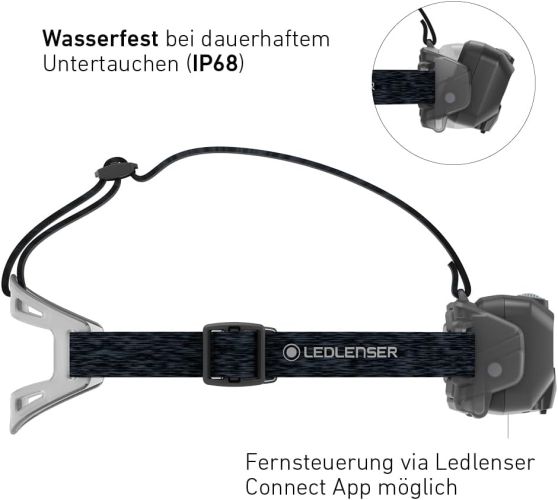 Hagebau Nadlinger - Ledlenser Stirnlampe HF6R Core, wasserdicht mit Rotlicht,  502796