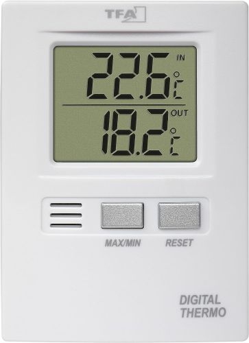 Hagebau Nadlinger - TFA Dostmann Digitales Innen-Außen-Thermometer, 30.1012