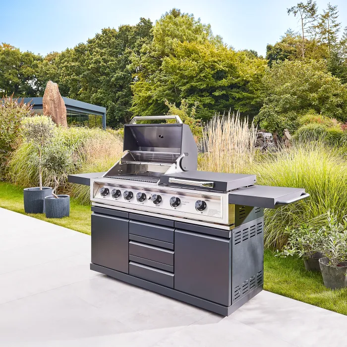 THOR Giant Outdoorküche 4 Brenner, Heckbrenner,Edelsta  915178