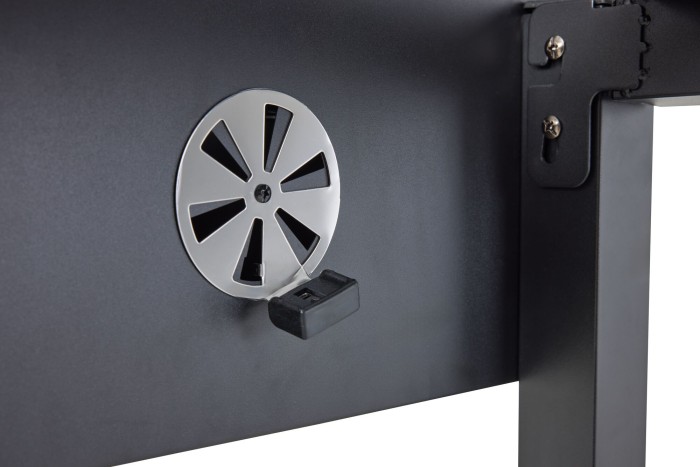 Mr. Gardener Holzkohlegrill Ottawa XXL, schwarz, Grillfläche 80x42 cm, 5602H