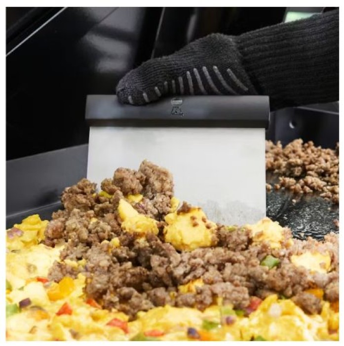 Weber Hackmesser für Plancha, passt zu jeder Grillfläche mit Plancha, 3401334