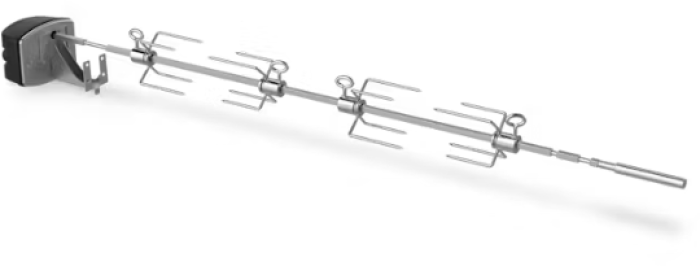 Weber Drehspieß, Passend für den Searwood® XL Holzpelletgrill und ausgewählte Genesis, 3400300