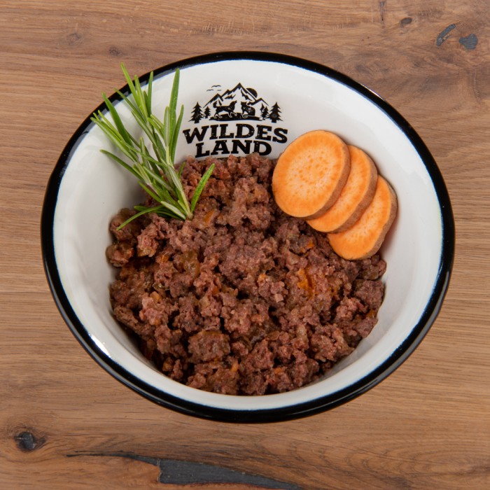 Wildes Land Classic Adult, Nassfutter, Pferd mit Süßkartoffeln, 800g Dose, WL58214
