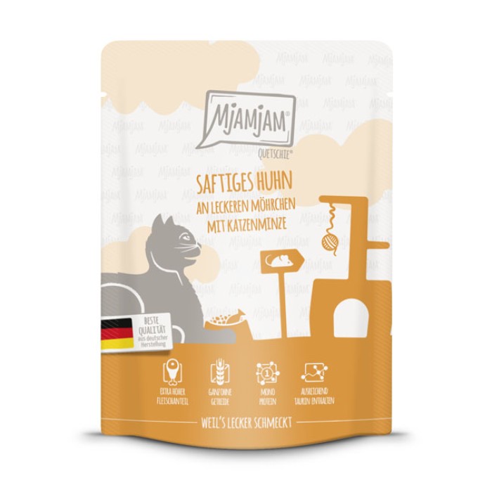 MjAMjAM Quetschie - saftiges Huhn an leckeren Möhrchen, 300g, 11401