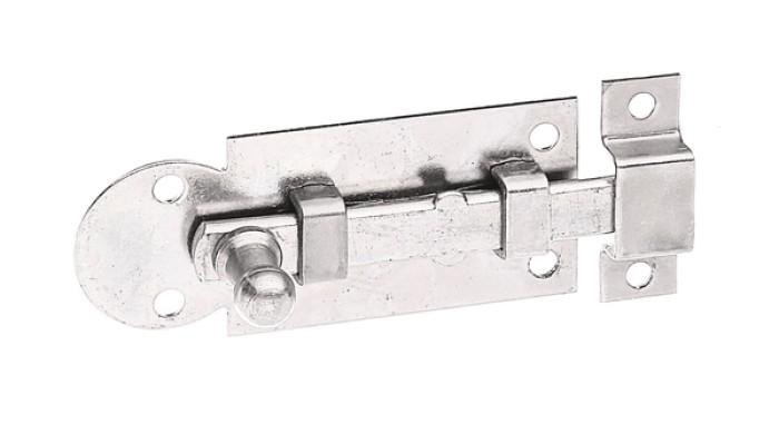 Alberts Fensterriegel mit Knopfgriff: Stahl roh, galvanisch verzinkt, Dickschichtschutz, Ausführung: gerade, mit befestigter Schlaufe 113001