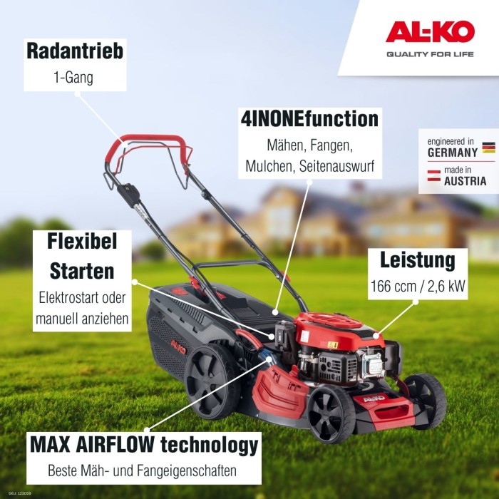 ALKO Benzin Rasenmäher 46.4 SPED-A Comfort, 123059