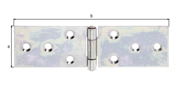 Alberts Tischband: Stahl roh, sendzimirverzinkt 32x120mm 346898