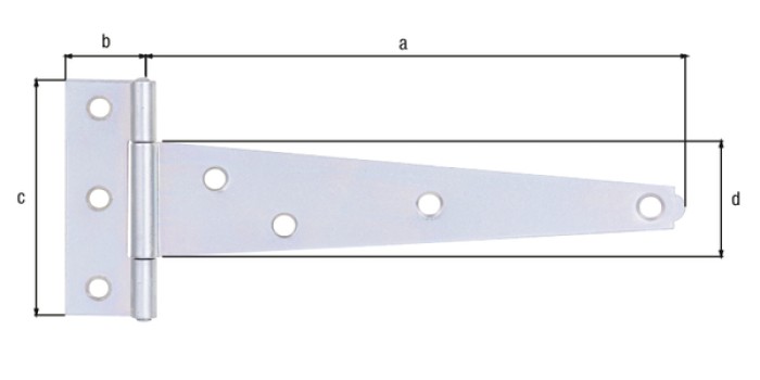 Alberts Kistenband: Stahl roh, galvanisch verzinkt, Dickschichtschutz 150x22,5x70x33mm 347338