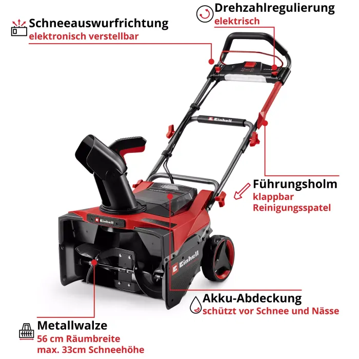 Einhell Schneefräse Set GP-ST 36/53 Li E BL inkl. 2x5.2Ah Starterkits, 3417021 4511526 4512069 3 Einhell Schneefräse Set GP-ST 36/53 Li E BL inkl. 2x5.2Ah Starterkits, 3417021 4511526 4512069 3