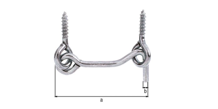 Alberts Sturmhaken,m.Ösen,gbvz,zE,60xØ4SB1St 903800