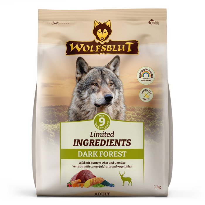 Wolfsblut Limited Ingredients Dark Forest, Adult, 1 kg, WB842266