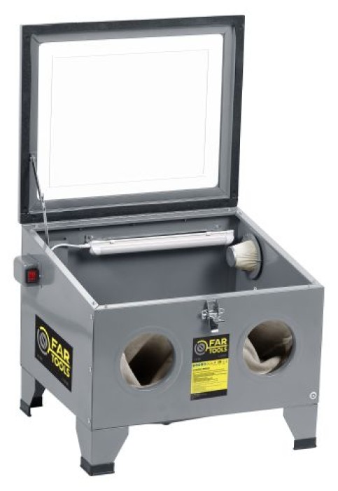 Tisch-Sandstrahlkabine CS 90L Kompressorleist.mind.100L! 115101