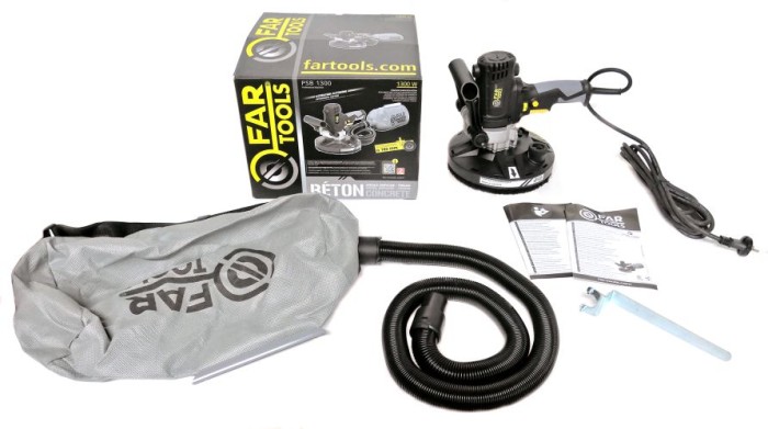 Betonschleifer D180mm 1300W Drehzahl 800-1750 U/Min Eigenständige Absaugung 115190