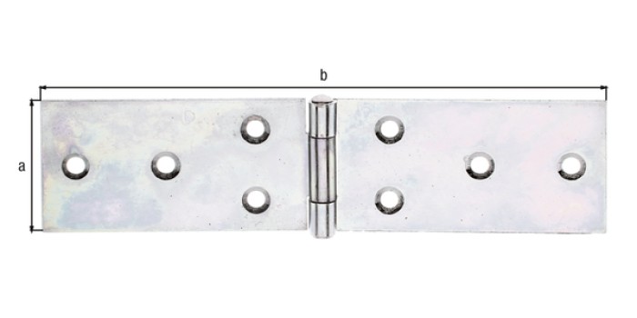 Alberts Tischband: Stahl roh, sendzimirverzinkt 37x160mm 346911
