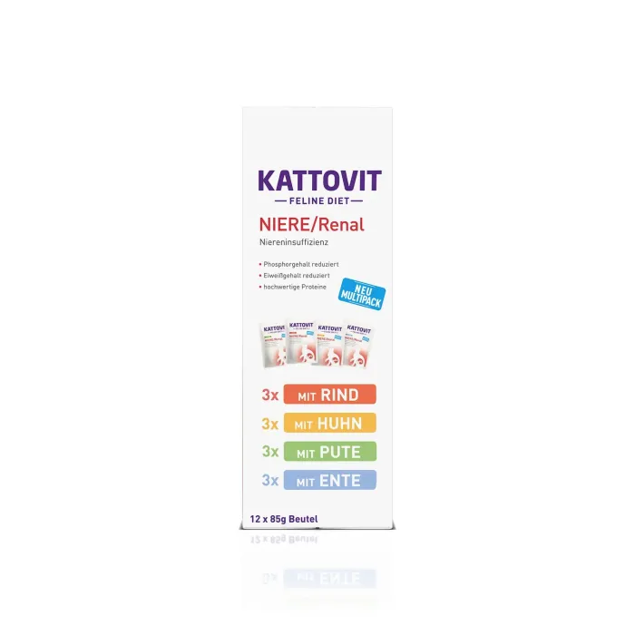Kattovit Niere-Renal Multibox Nassfutter, 12x85g, 419982