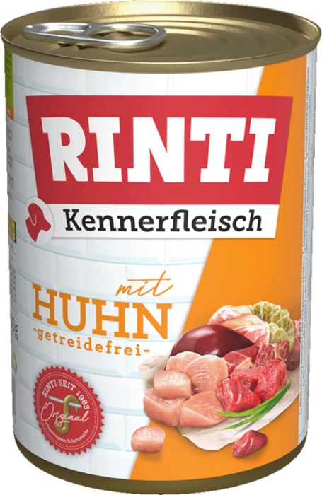 RINTI Kennerfleisch Nassfutter Huhn, 800 g, 105134