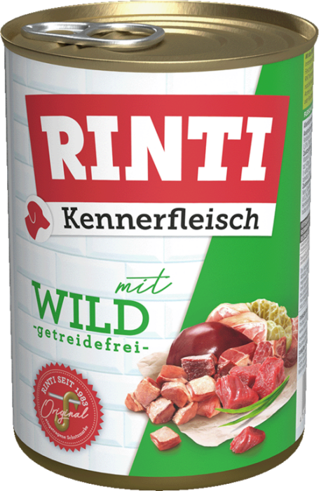 RINTI Kennerfleisch Nassfutter Wild, 800g, 105135