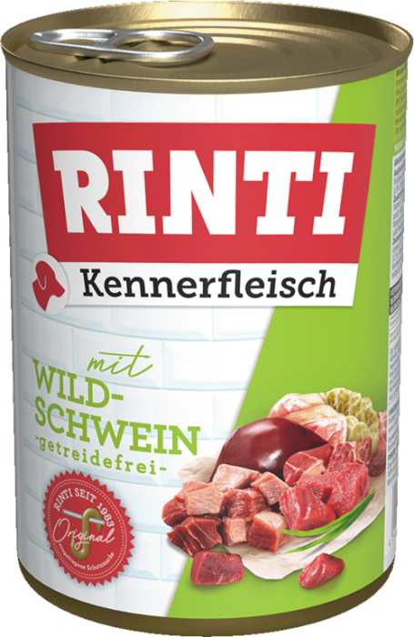 RINTI Kennerfleisch Nassfutter Wildschwein, 800 g, 106426