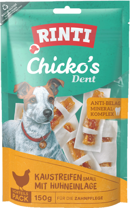 RINTI Chicko Dent Kaustreifen Huhn, 150g, 180613