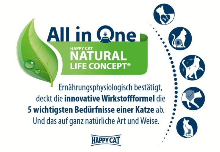 Happy Cat Care Magen & Darm, Trockenfutter mit Ente für Sensible Katzen, 300 g, 171182