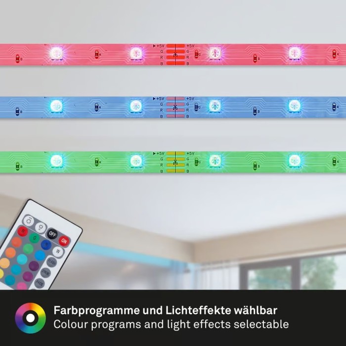 BRILONER - LED Band 5m, selbstklebend, inkl. Fernbedienung, 2267-150P 4