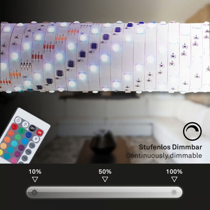 BRILONER - LED Band 5m, selbstklebend, inkl. Fernbedienung, 2267-150P 6