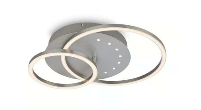 BRILONER LED Deckenleuchte, 40 cm, Memory, 26W, 2550lm, Aluminium, 3773019