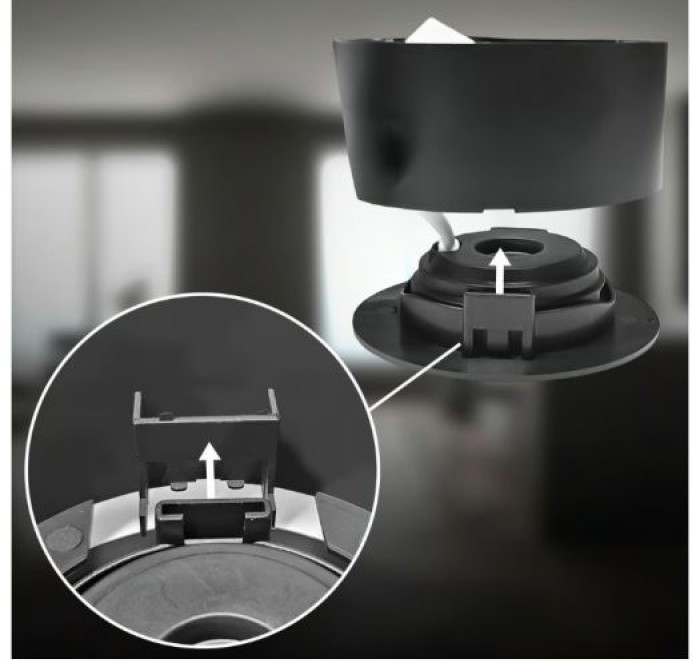BRILONER - 2 in 1 LED Aufbauspot und Einbaustrahler schwenkbar, Ø90mm, warmweißes Licht, 230V, 7990015