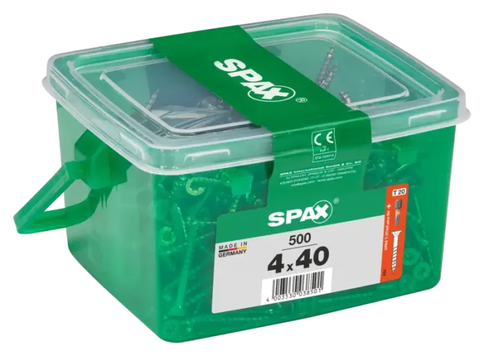 SPAX Universalschraube WIROX, 4x40 mm, 500 Stück, 4191010400409 2 SPAX Universalschraube WIROX, 4x40 mm, 500 Stück, 4191010400409 2