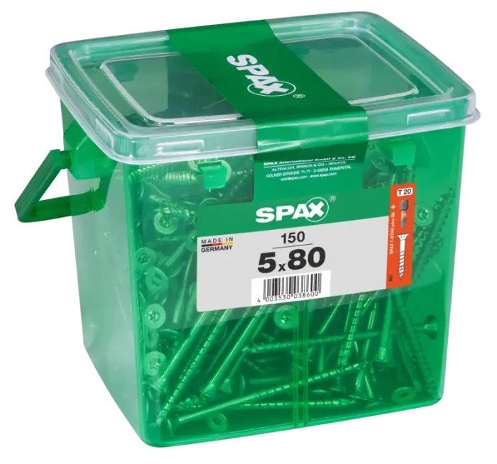 SPAX Universalschraube WIROX, 5x80 mm, 150 Stück, 4191010500809 3 SPAX Universalschraube WIROX, 5x80 mm, 150 Stück, 4191010500809 3