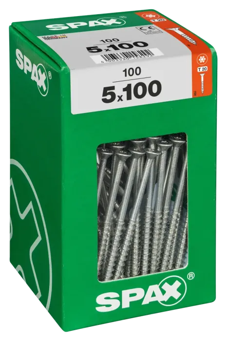 SPAX Universalschraube WIROX, 5 x 100 mm, T25, 100 Stück, 4191010501006 3 SPAX Universalschraube WIROX, 5 x 100 mm, T25, 100 Stück, 4191010501006 3