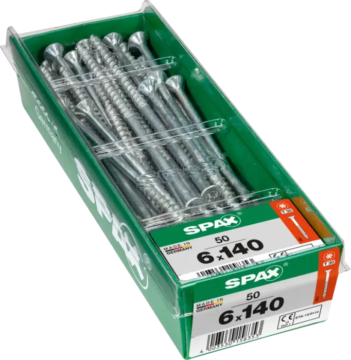 Spax Universalschraube WIROX, 6x140, 50 Stück, 4191010601417 3 Spax Universalschraube WIROX, 6x140, 50 Stück, 4191010601417 3