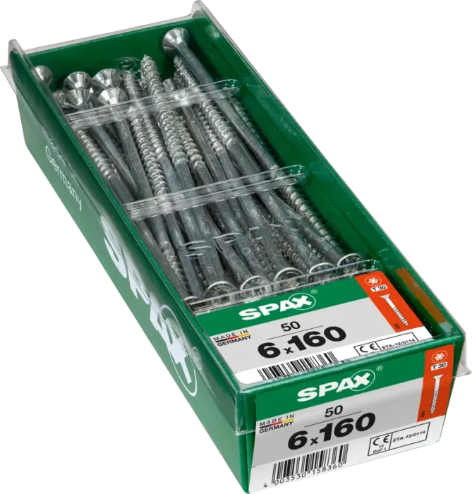 Spax Universalschraube WIROX 6x160, 50 Stück, 4191010601617 3 Spax Universalschraube WIROX 6x160, 50 Stück, 4191010601617 3