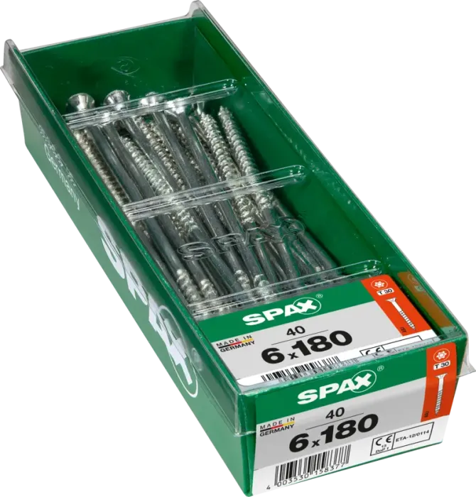 SPAX Universalschraube WIROX, 6x180, 40 Stück, 4191010601817 3 SPAX Universalschraube WIROX, 6x180, 40 Stück, 4191010601817 3