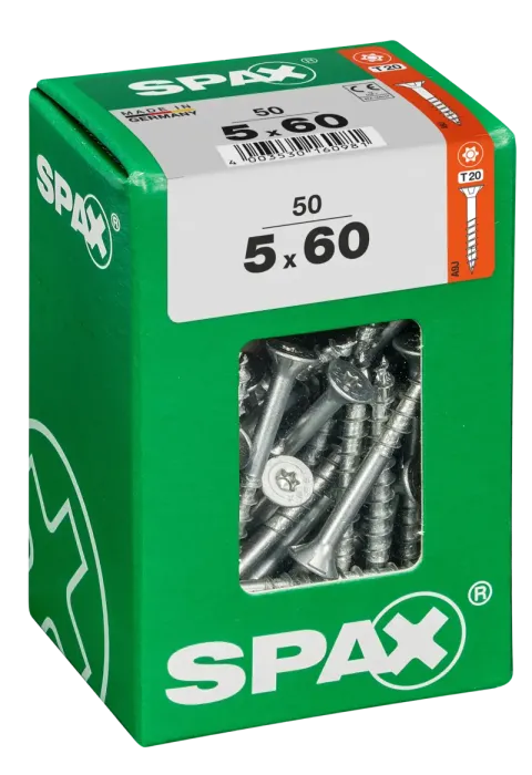 SPAX Universalschraube WIROX, 5 x 60, 50 Stück, 4191010500607 3 SPAX Universalschraube WIROX, 5 x 60, 50 Stück, 4191010500607 3