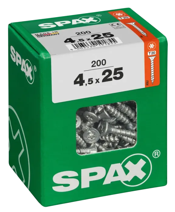 Spax Universalschraube WIROX, 4,5X25, 200 Stück, 4191010450257 3 Spax Universalschraube WIROX, 4,5X25, 200 Stück, 4191010450257 3