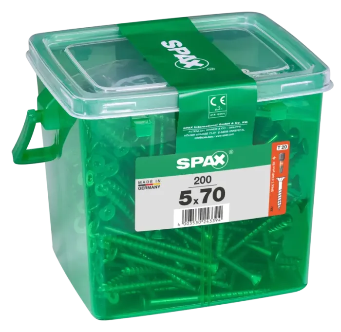 SPAX Universalschraube WIROX, 5x70 mm, 200 Stück, 4191010500709 3 SPAX Universalschraube WIROX, 5x70 mm, 200 Stück, 4191010500709 3