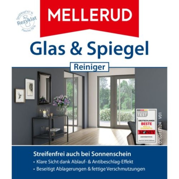 MELLERUD Glas und Spiegel Reiniger 0,5 L, 2001005627