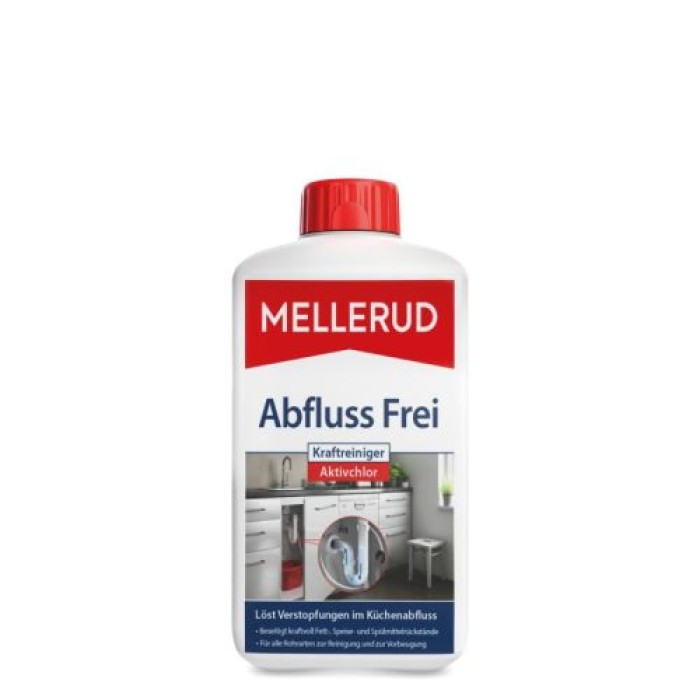 MELLERUD Abfluss Frei Kraftreiniger Aktivchlor, 1 L, 2003109168
