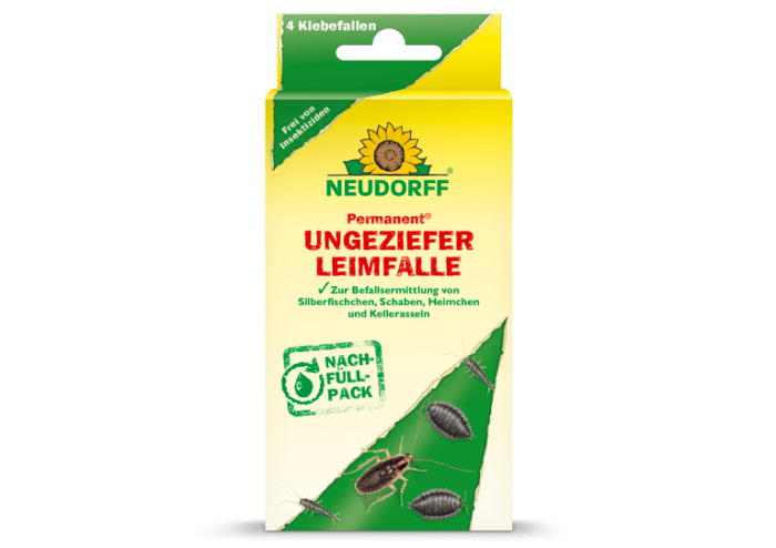 Neudorff Permanent UngezieferLeimFalle Nachfüllpack, 4 Stück, 01273
