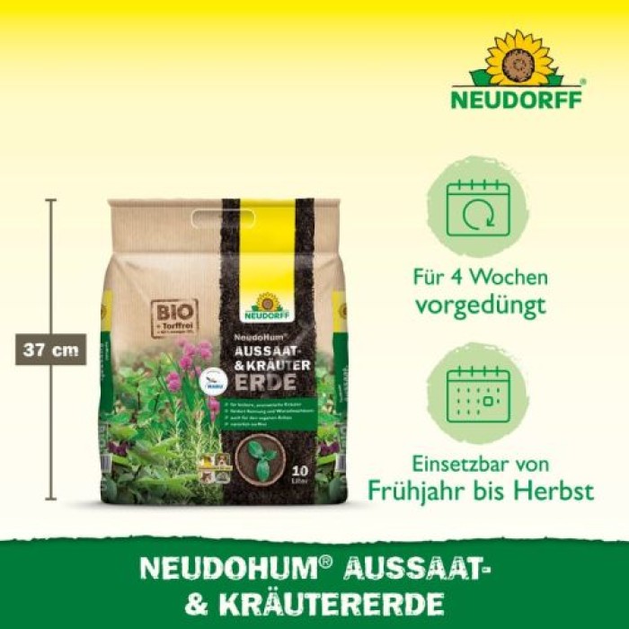 Neudorff NeudoHum AussaatErde und KräuterErde 20L - Bio, 1005